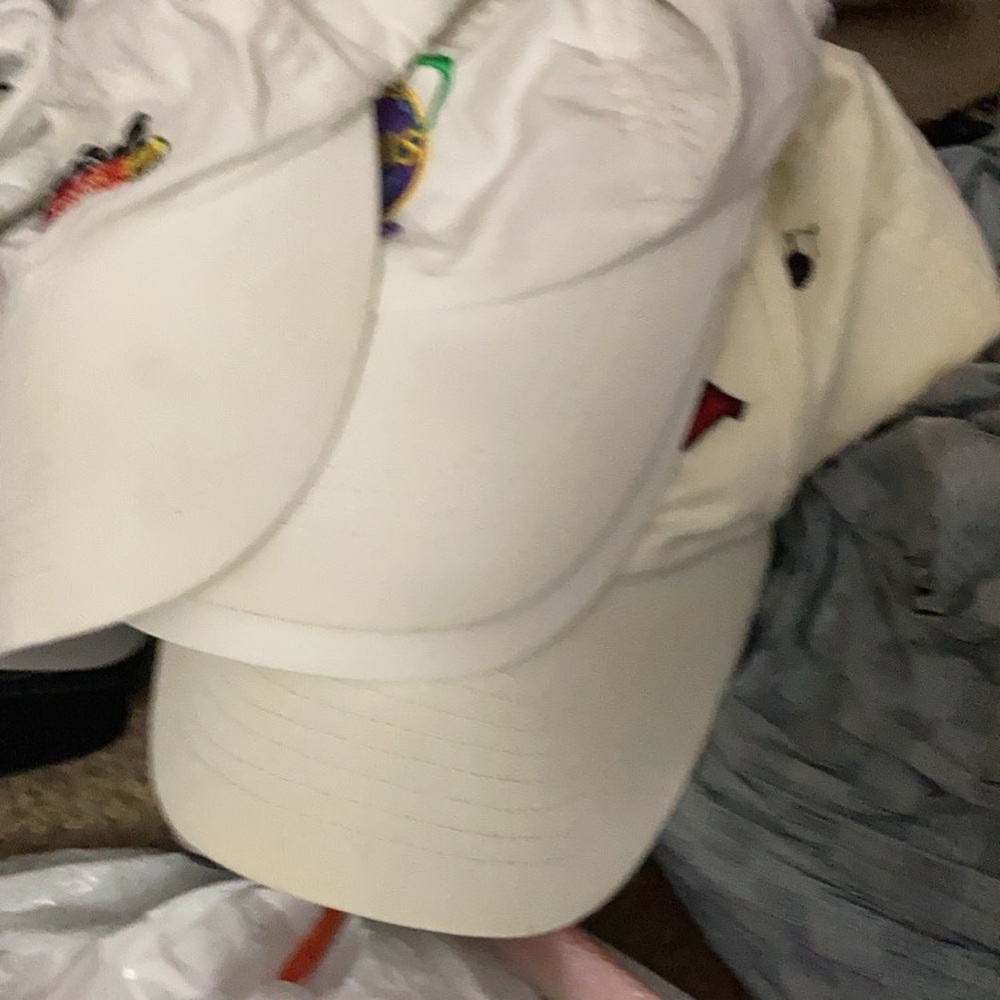 Stack of tennis hats